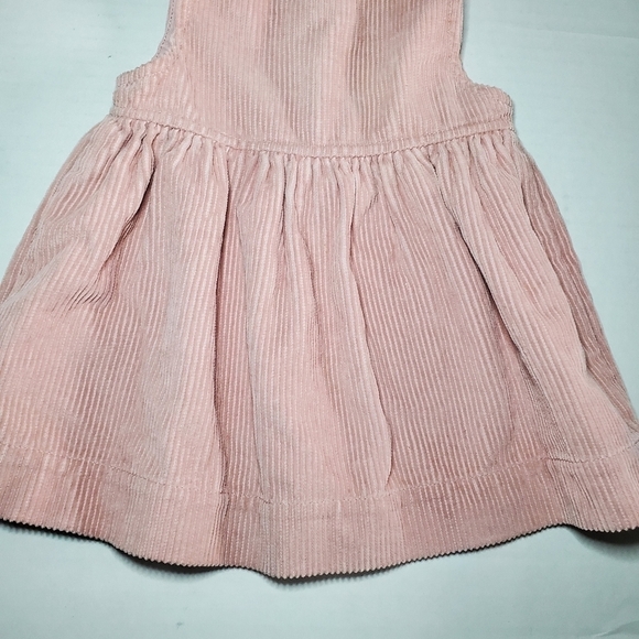 Baby Gap Corduroy Dress Pink Sz 3-6M Bow - Picture 3 of 5